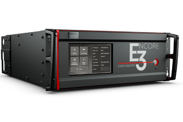 Barco E3 Event Master Processor voor professionele evenementen